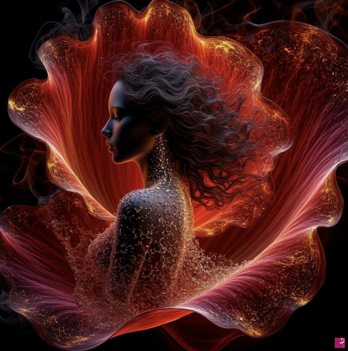 quadri in vendita online - Girl from rose2