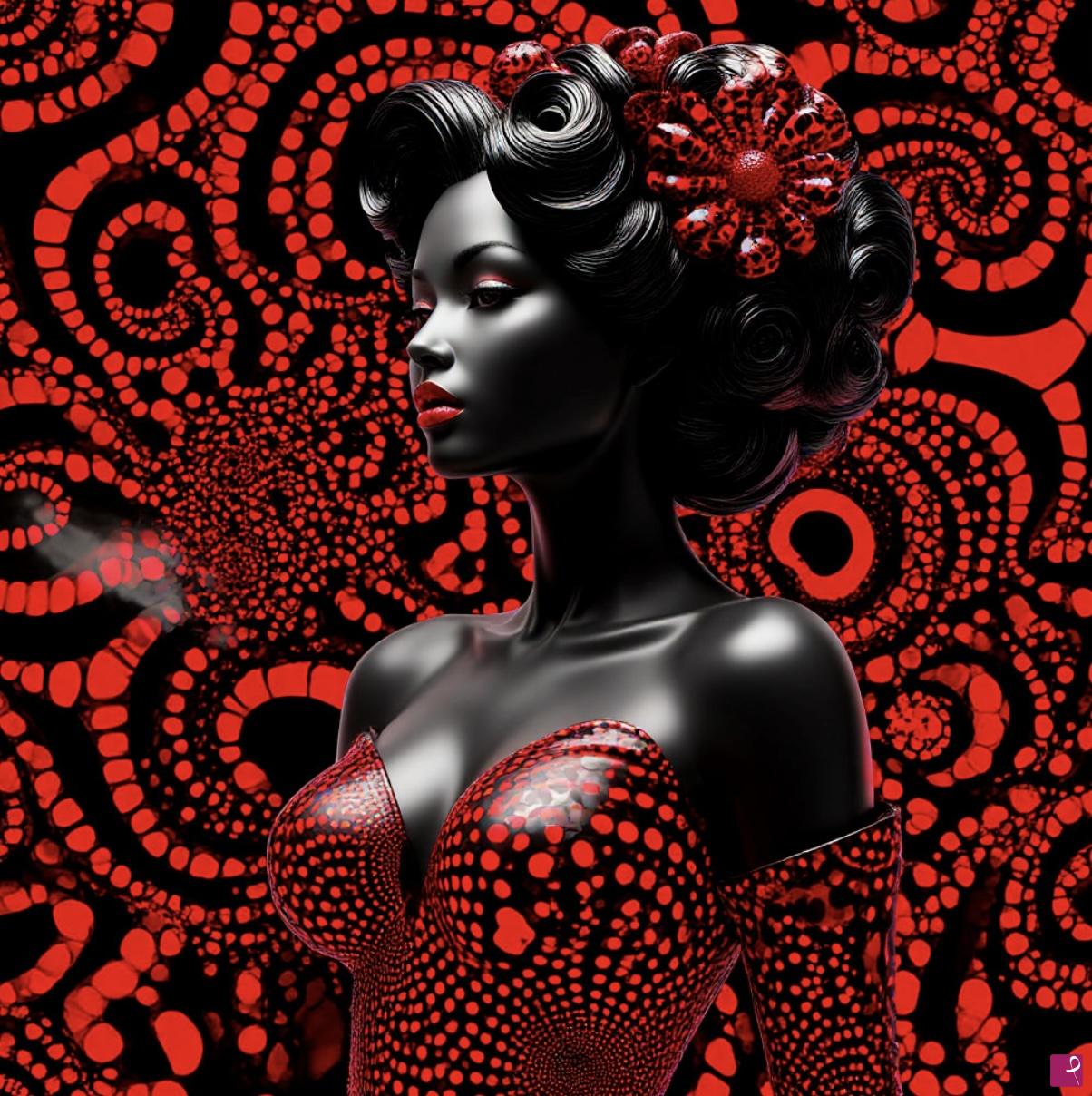 quadri in vendita online - Girl in red 