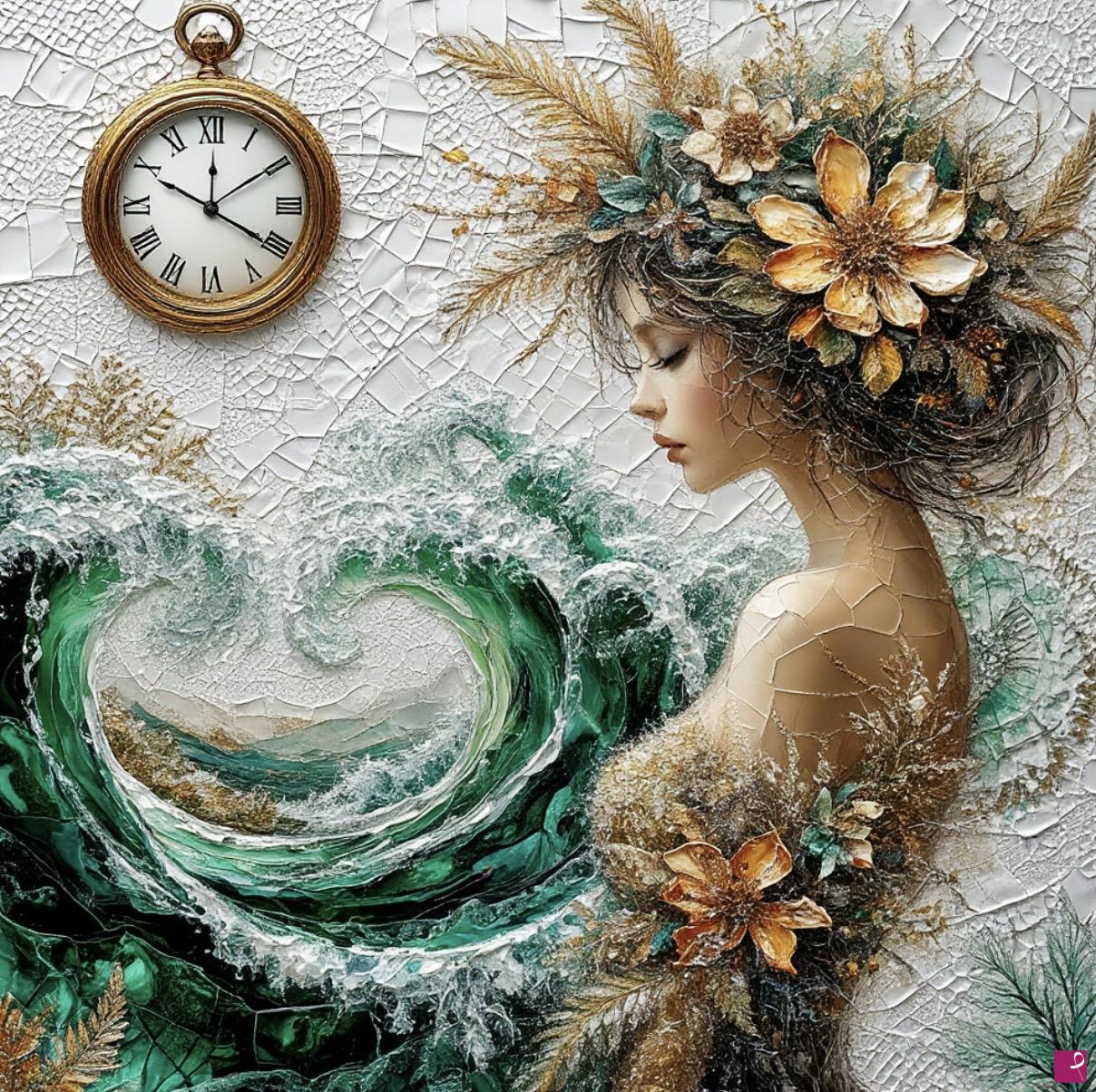 quadri in vendita online - Girl in time 