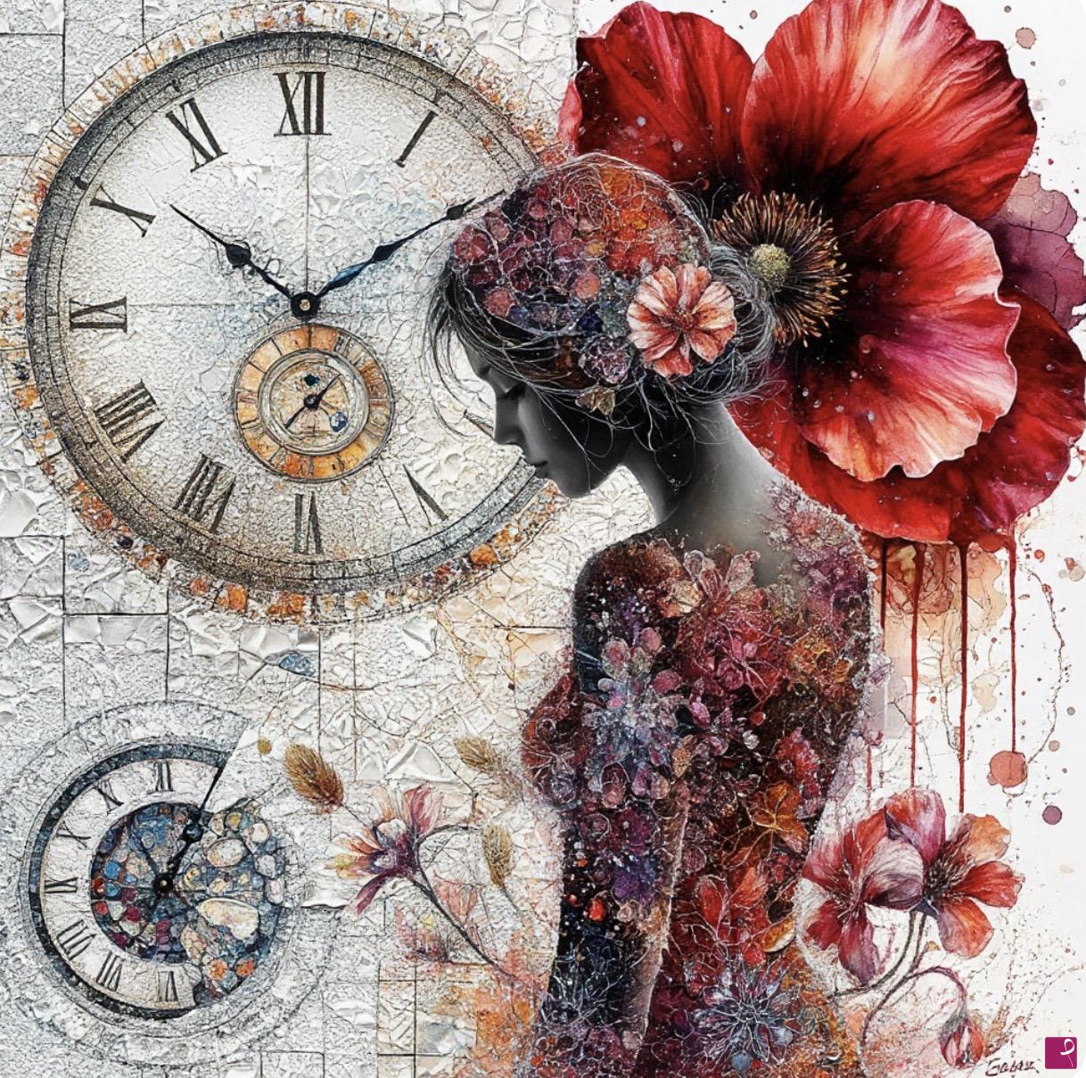 quadri in vendita online - Girl in time2