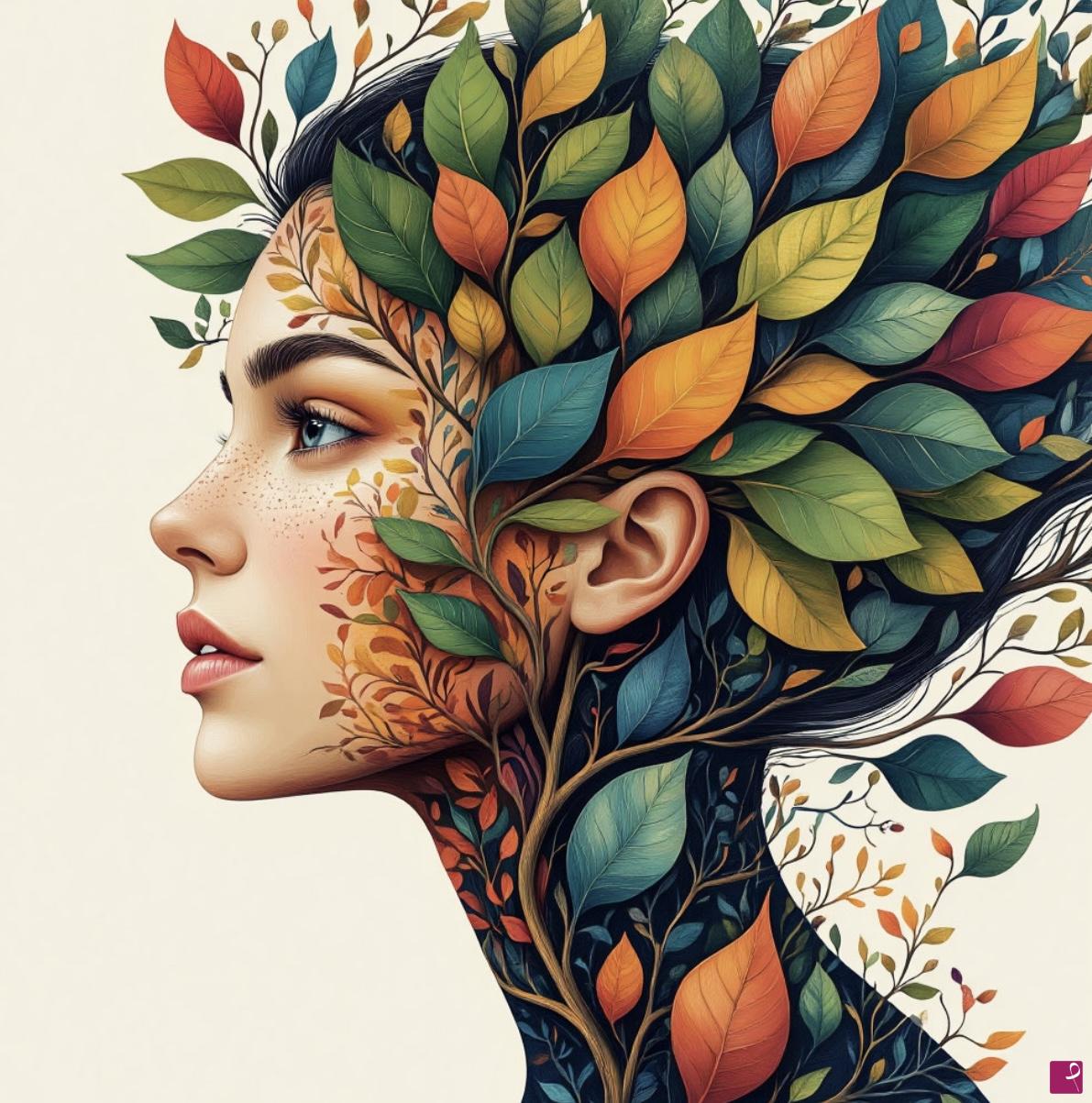 quadri in vendita online - Girl tree