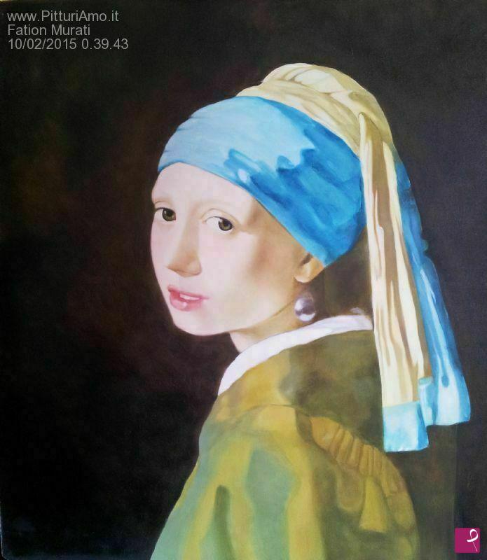 quadri in vendita online - Girl with a Pearl Earring of Vermmer