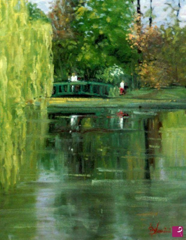 quadri in vendita online - Giverny, Il giardino di Claude Monet