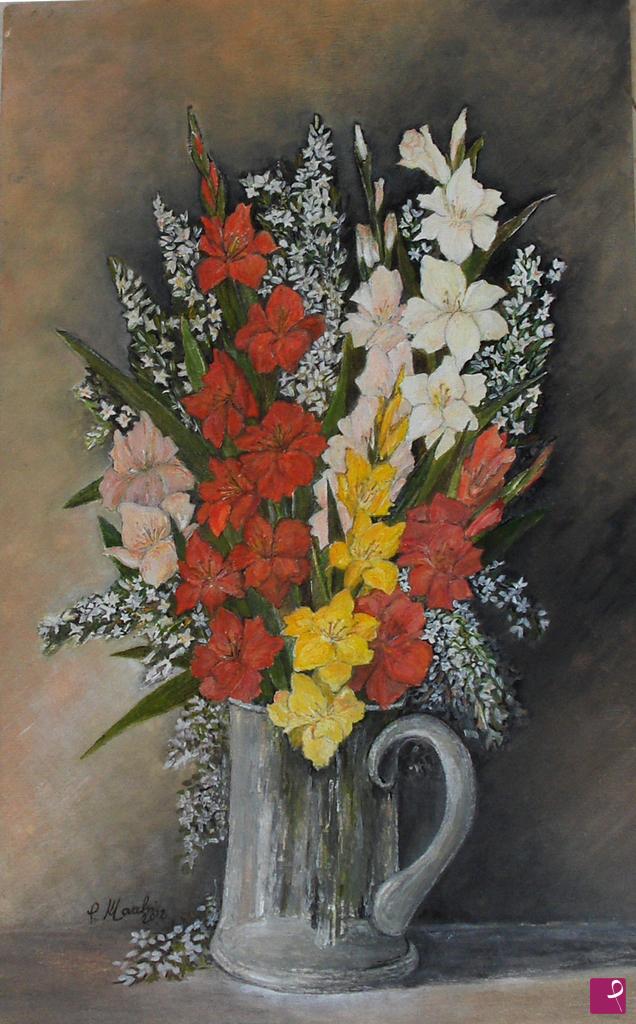 quadri in vendita online - Gladioli