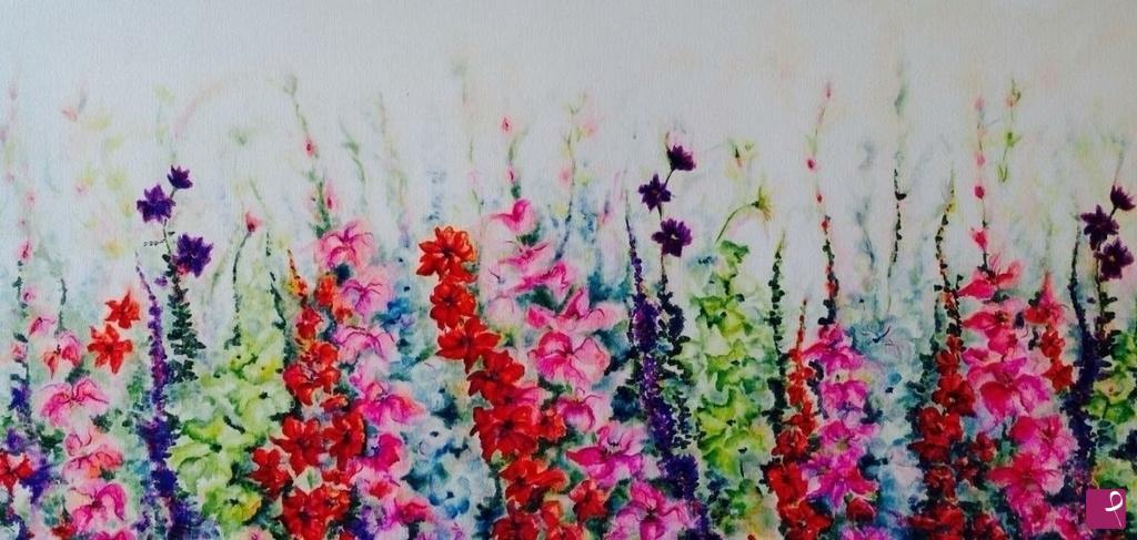 quadri in vendita online - Gladioli