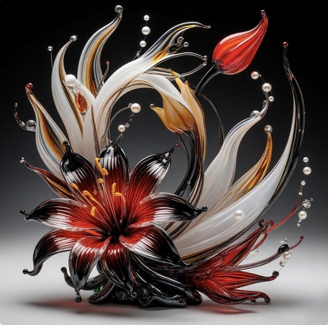 quadri in vendita online - Glass flowers