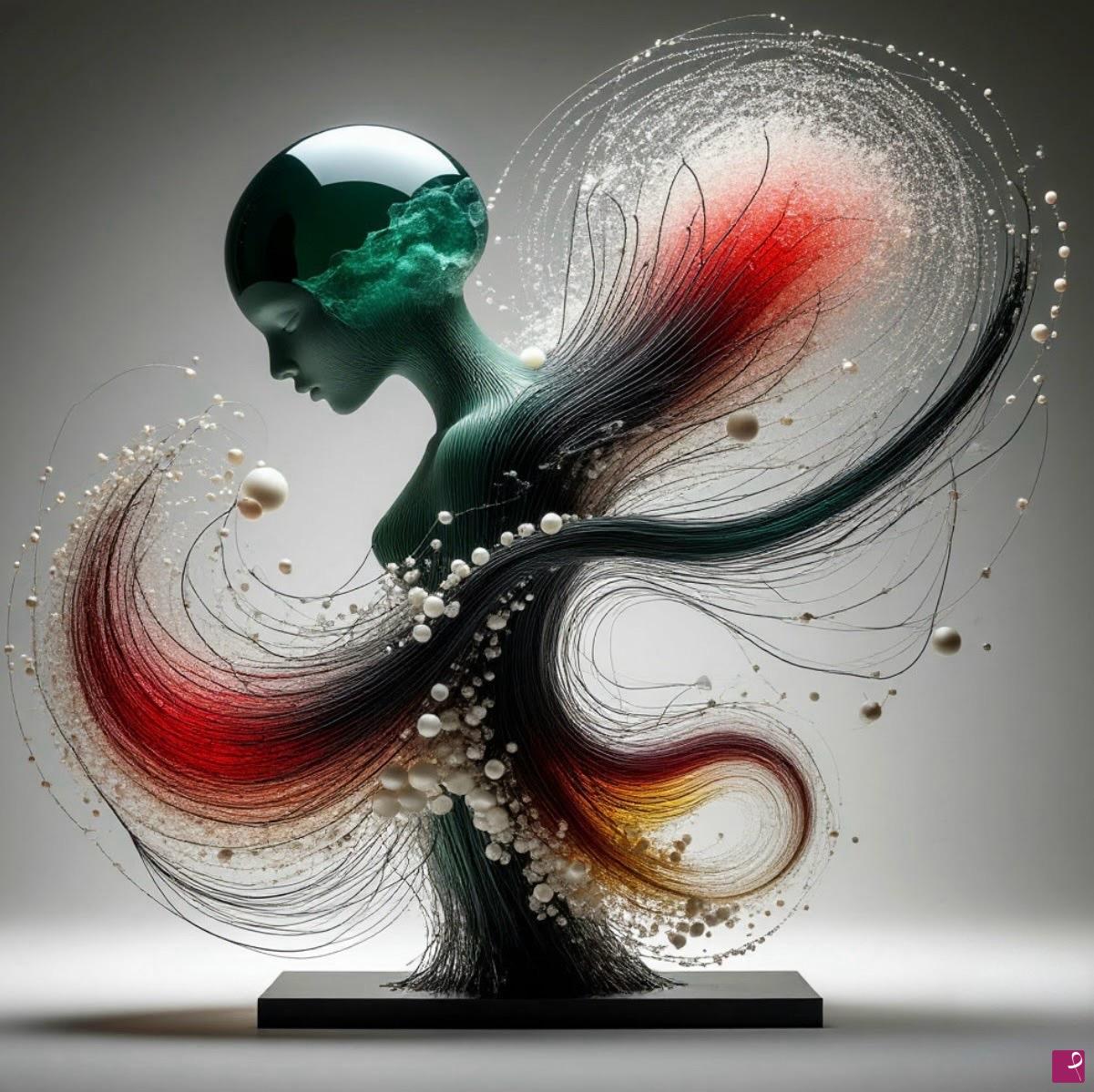 quadri in vendita online - Glass Lady 