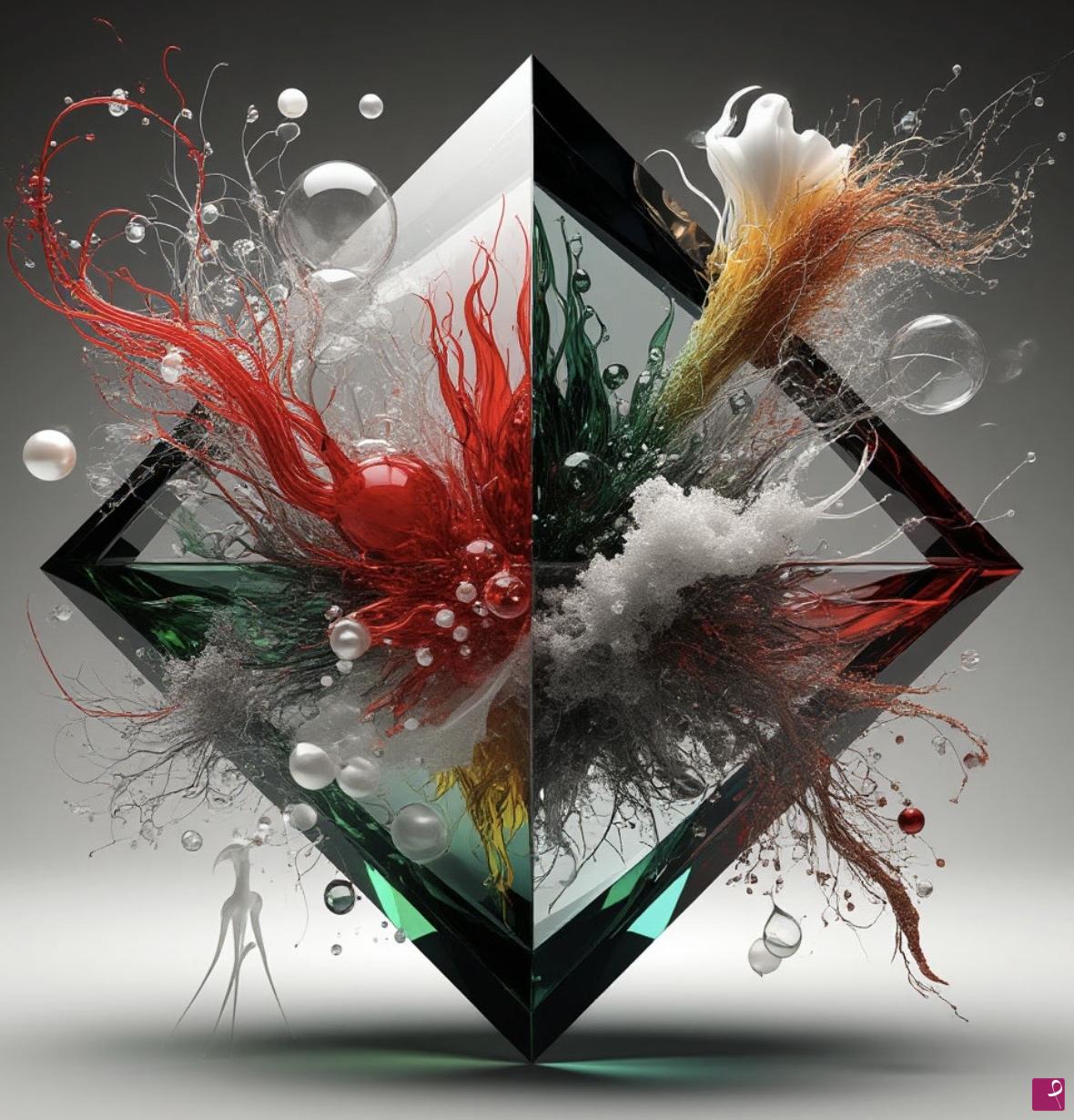 quadri in vendita online - Glass pyramid