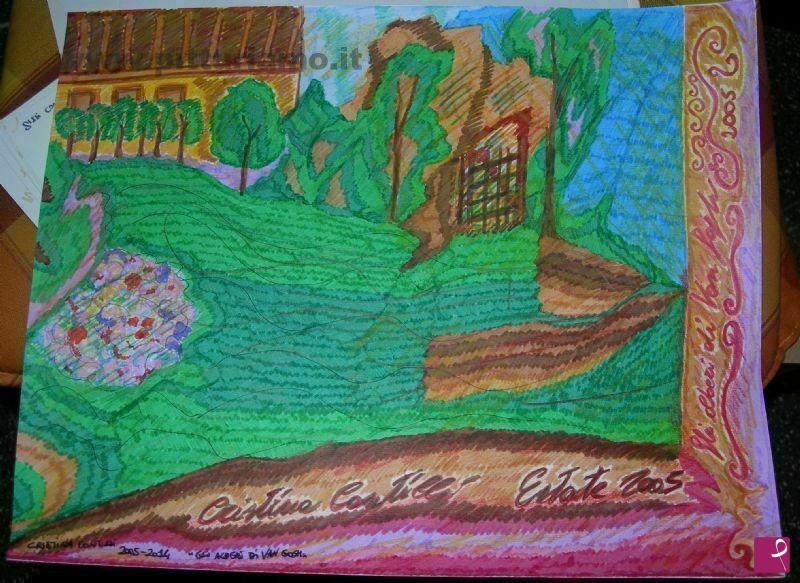 quadri in vendita online - Gli alberi di Van Gogh