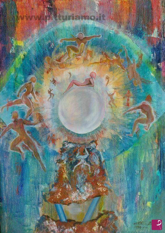 quadri in vendita online - god circle