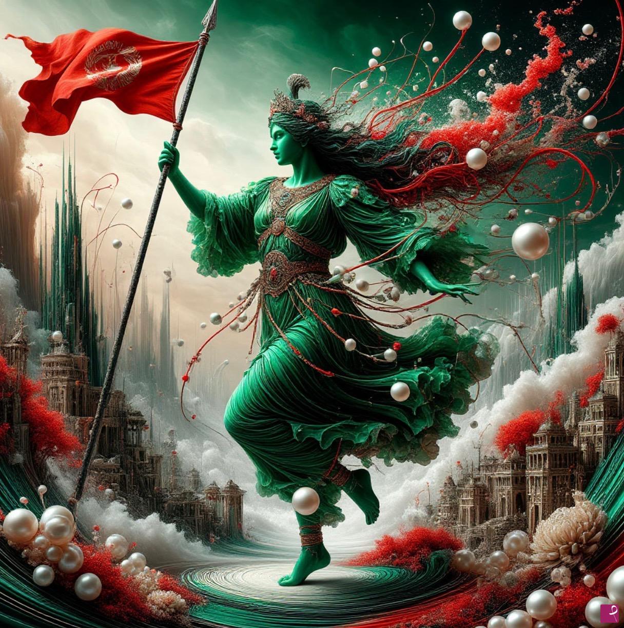 quadri in vendita online - Goddess of Liberty