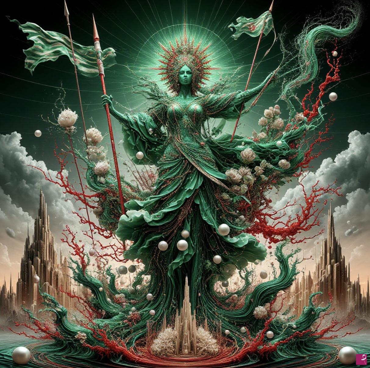 quadri in vendita online - Goddess of Peace