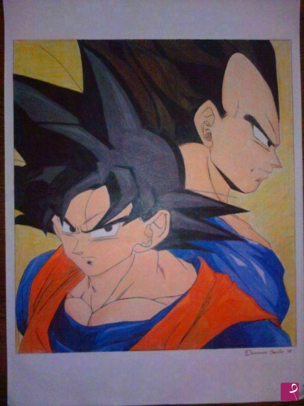 quadri in vendita online - Goku e Vegeta