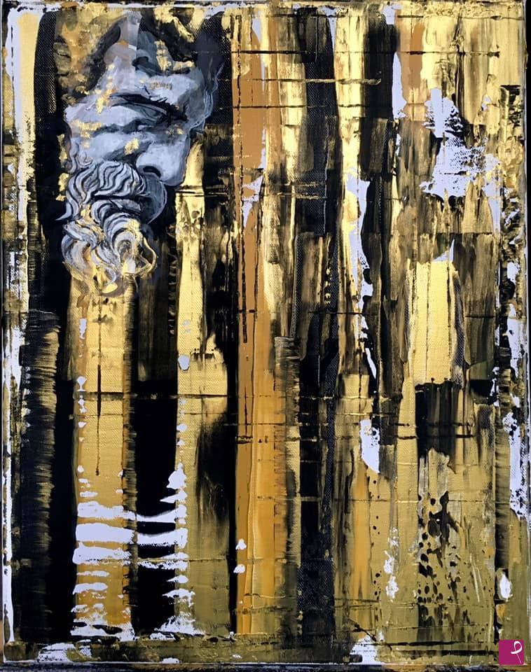 quadri in vendita online - Gold effects