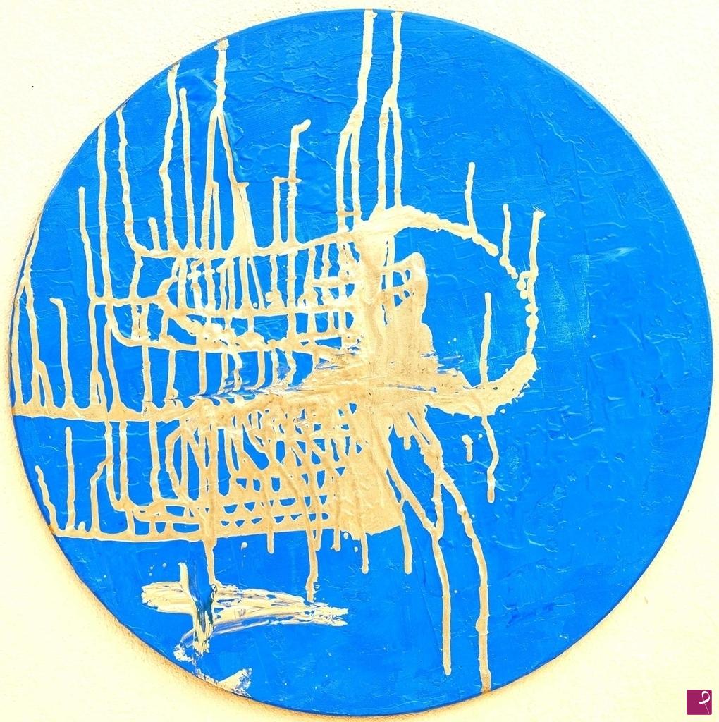 quadri in vendita online - Gold into the blue