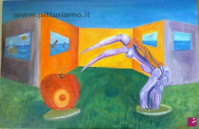quadri in vendita online - Golden apple