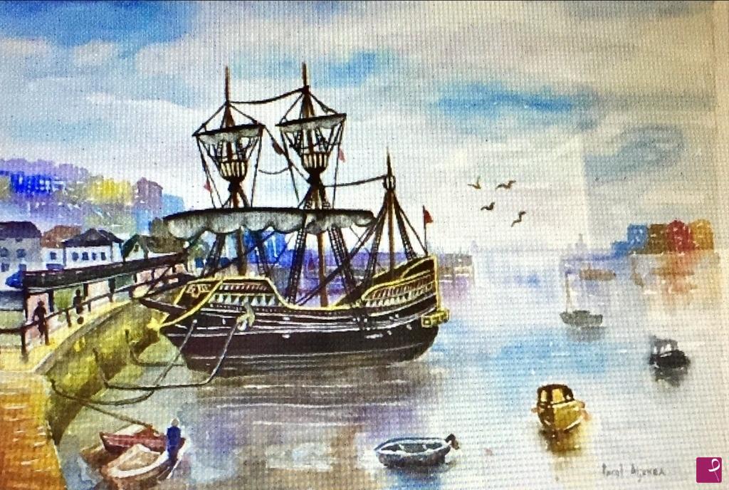 quadri in vendita online - Golden Hind