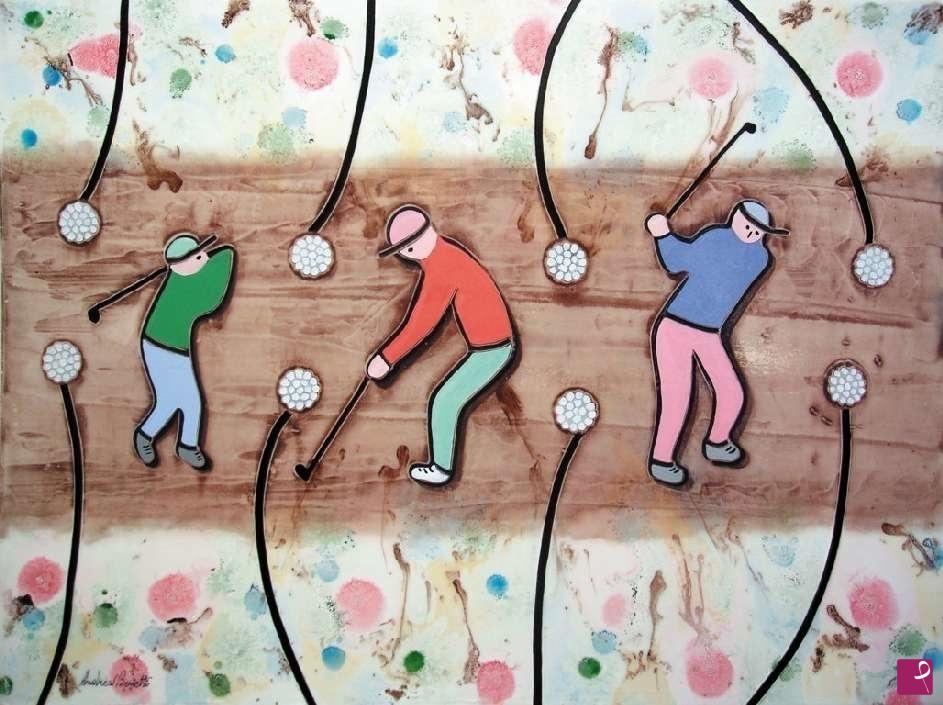 quadri in vendita online - Golf (scena IV)