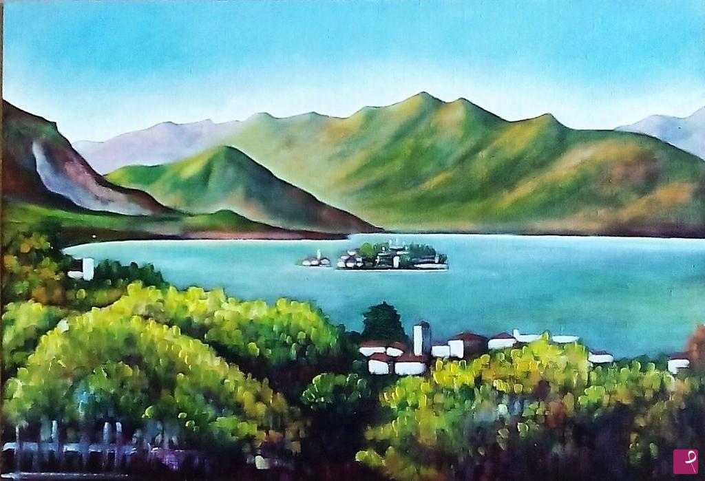 quadri in vendita online -  GOLFO BORROMEO E  ISOLE - STRESA (2015)