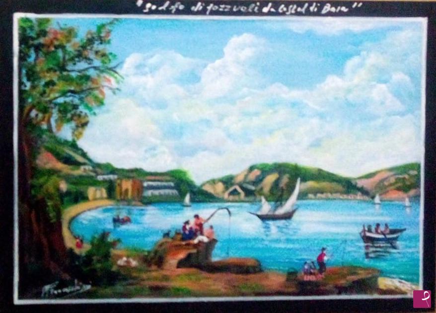 quadri in vendita online - Golfo di Pozzuoli dal Castello di Baia 