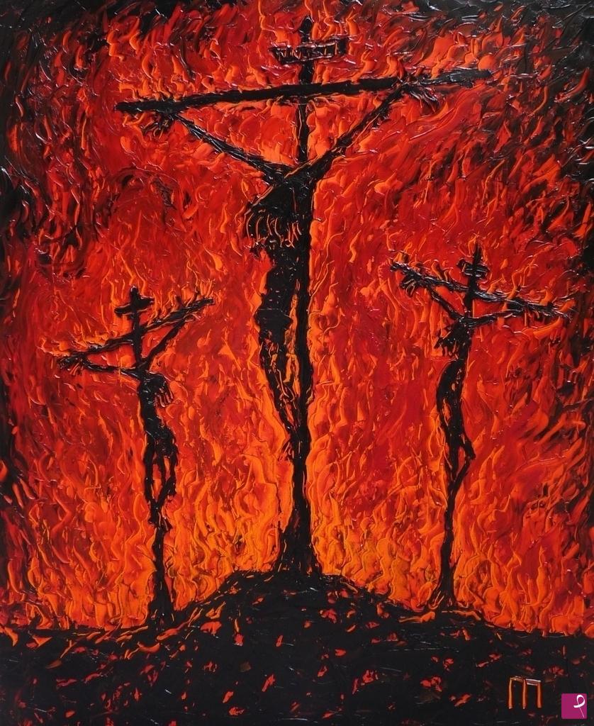 quadri in vendita online - " GOLGOTHA ALL'INFERNO "