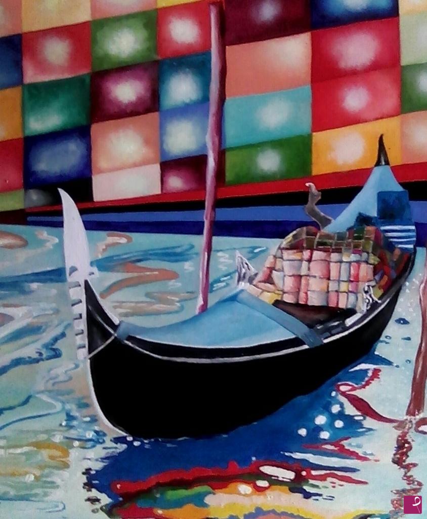 quadri in vendita online - "GONDOLA, TEMPO DI MOSE"