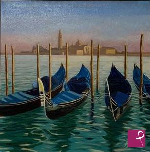 quadri in vendita online - Gondole a Venezia