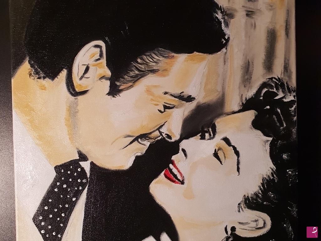 quadri in vendita online - Gone with a wind  Via col vento