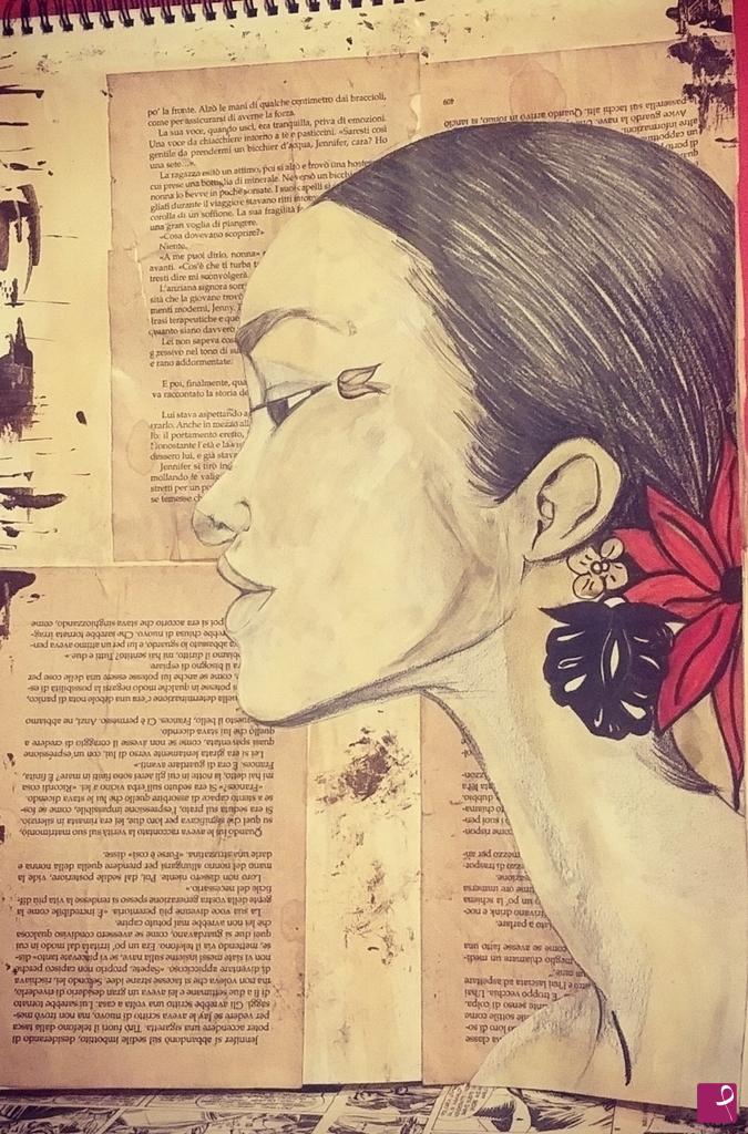 quadri in vendita online - Graphite,collage e caffe