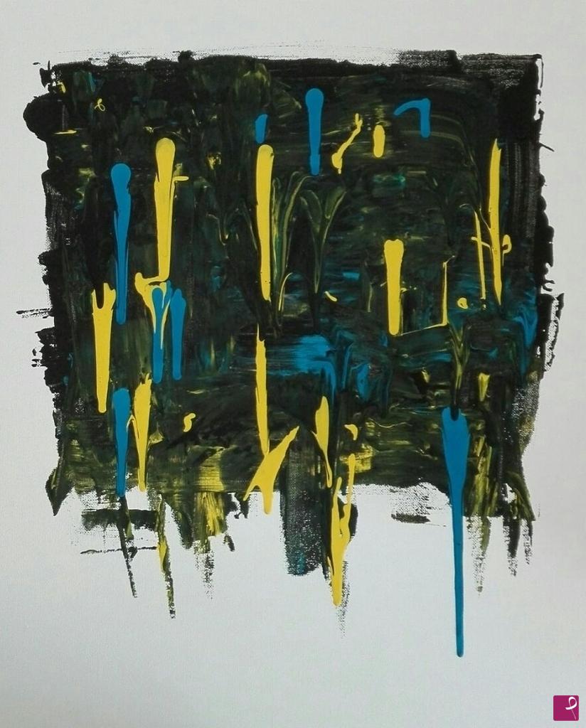 quadri in vendita online - Gravitational birth of the Green colour