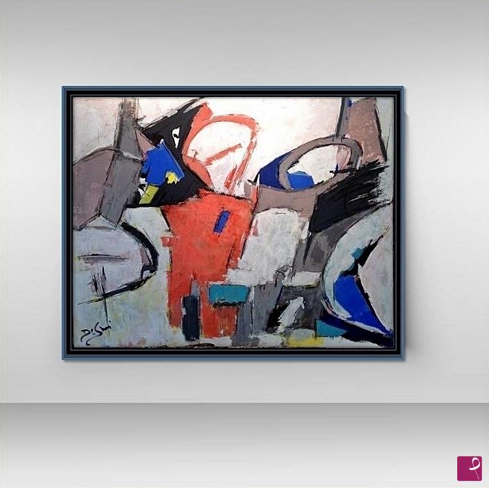 quadri in vendita online - Gray and Orange
