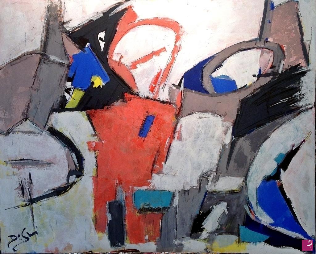 quadri in vendita online - Gray and Orange