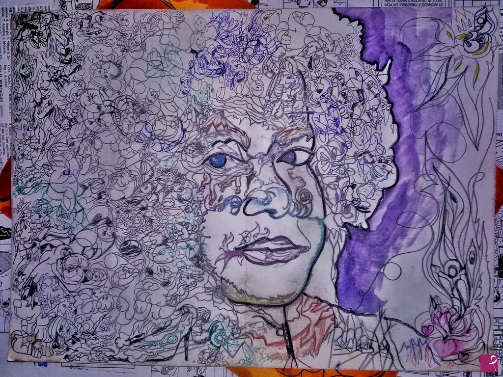 quadri in vendita online - GRAZIE BABA (disegno originale)