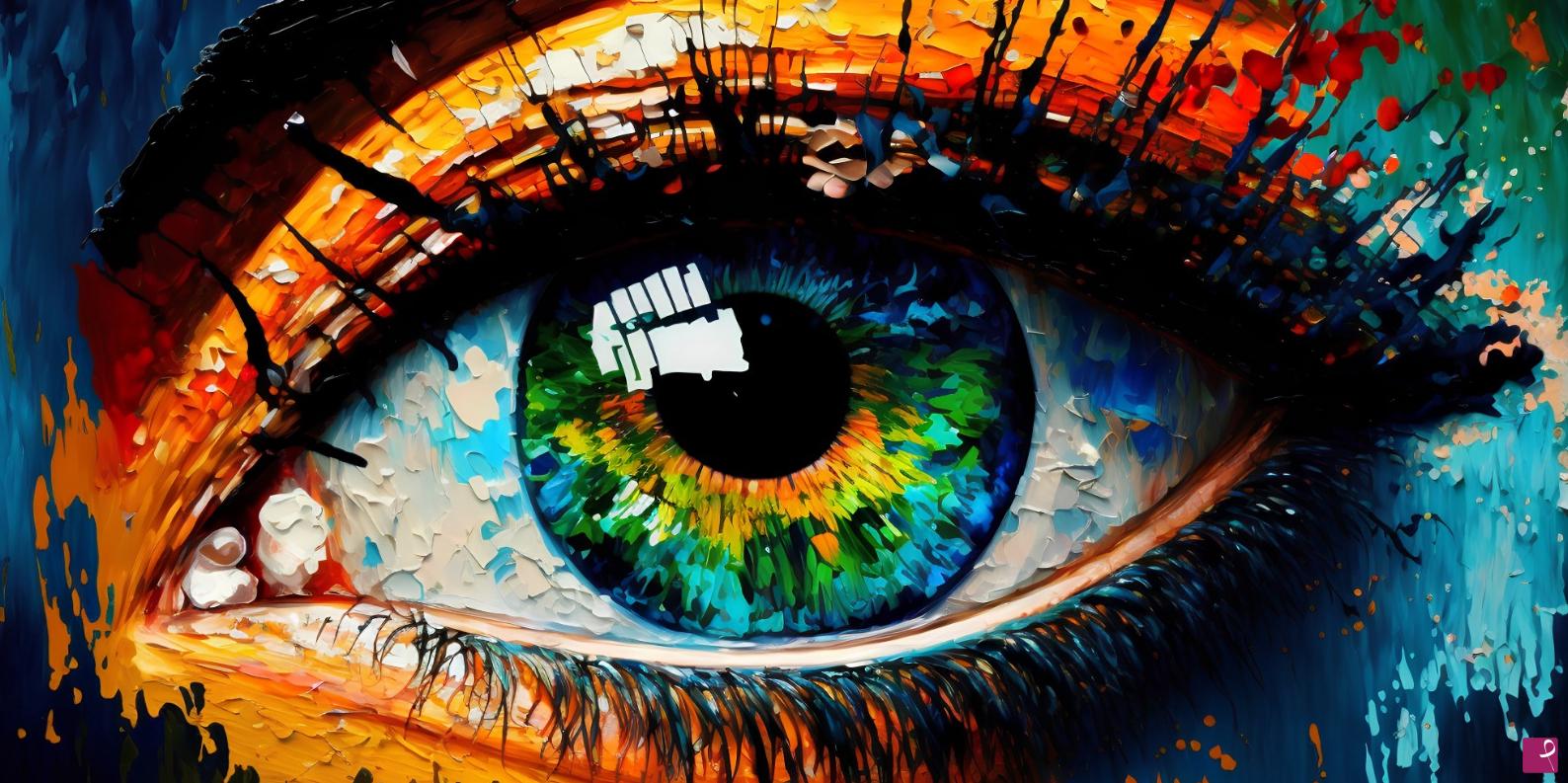 quadri in vendita online - Green Eye