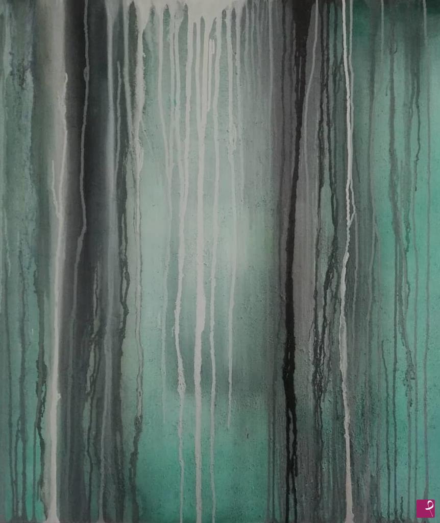quadri in vendita online - Green water