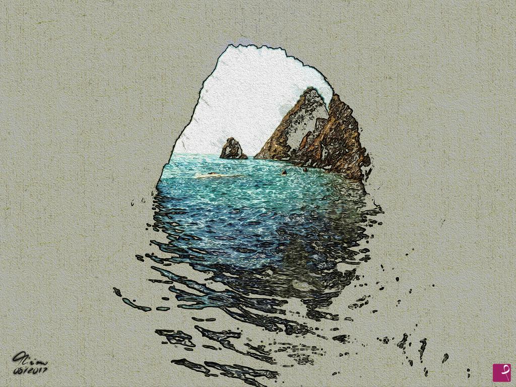 quadri in vendita online - Grotta di Ponza