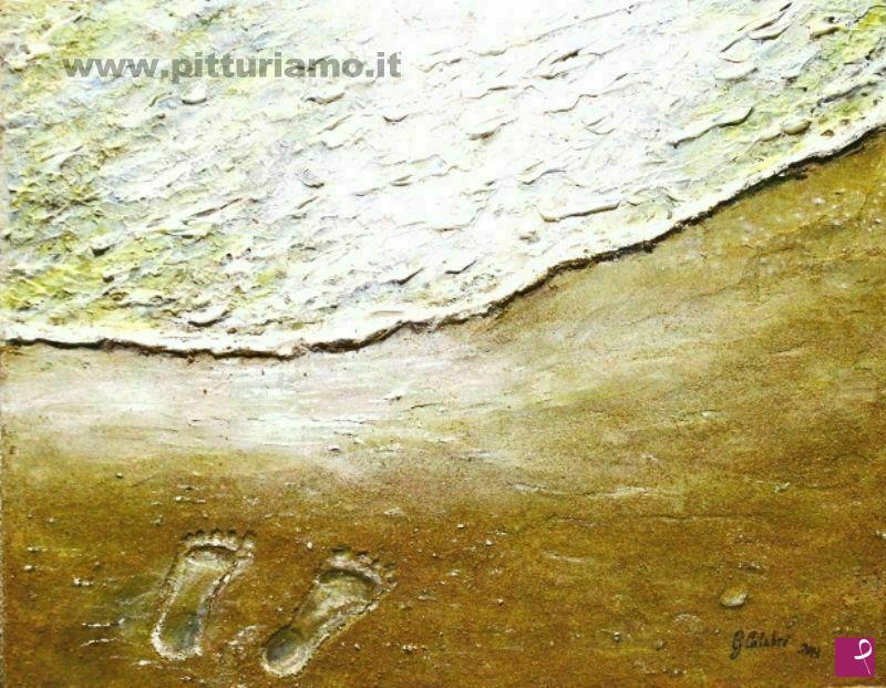 quadri in vendita online - Guardando la luce del mare