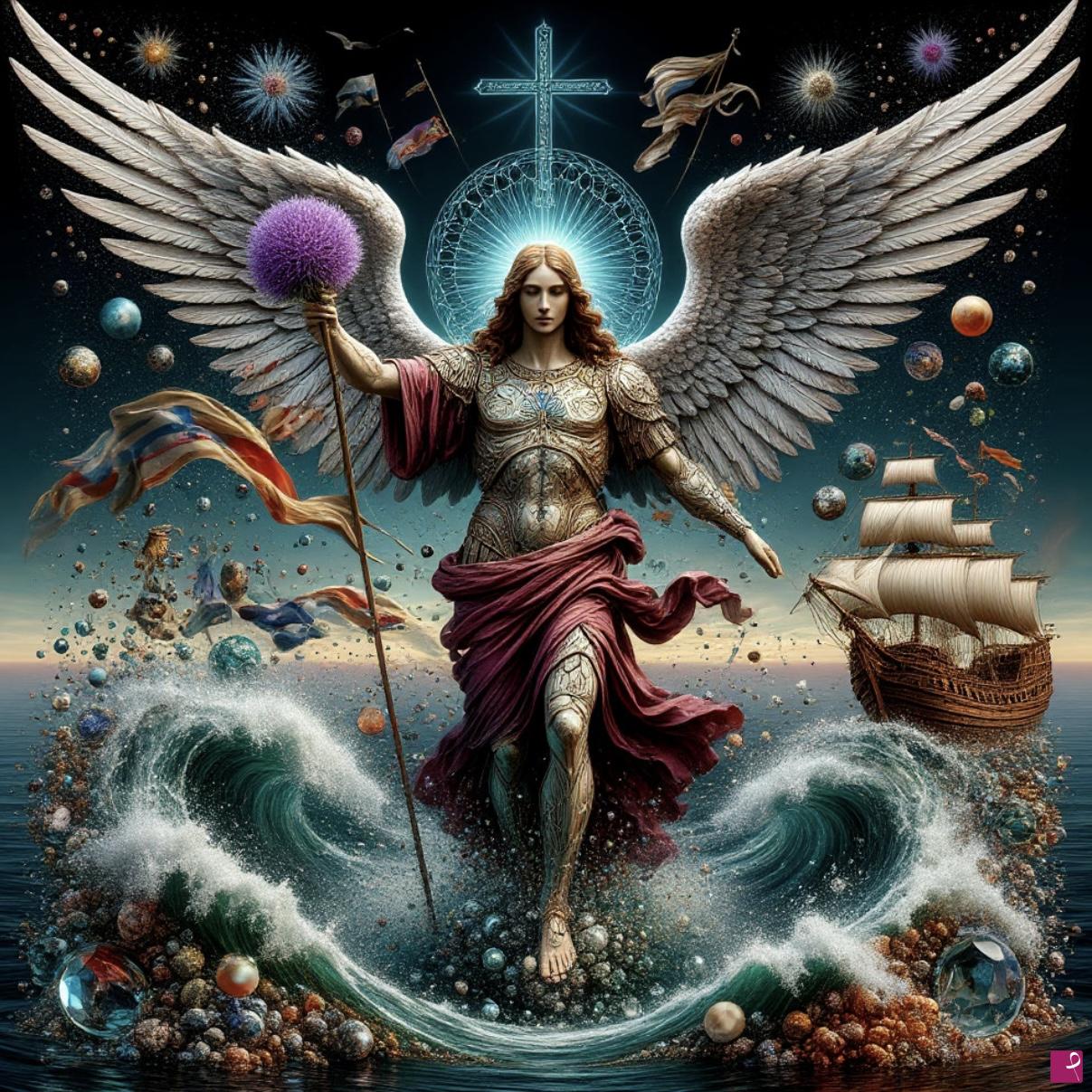 quadri in vendita online - Guardian angel of ships