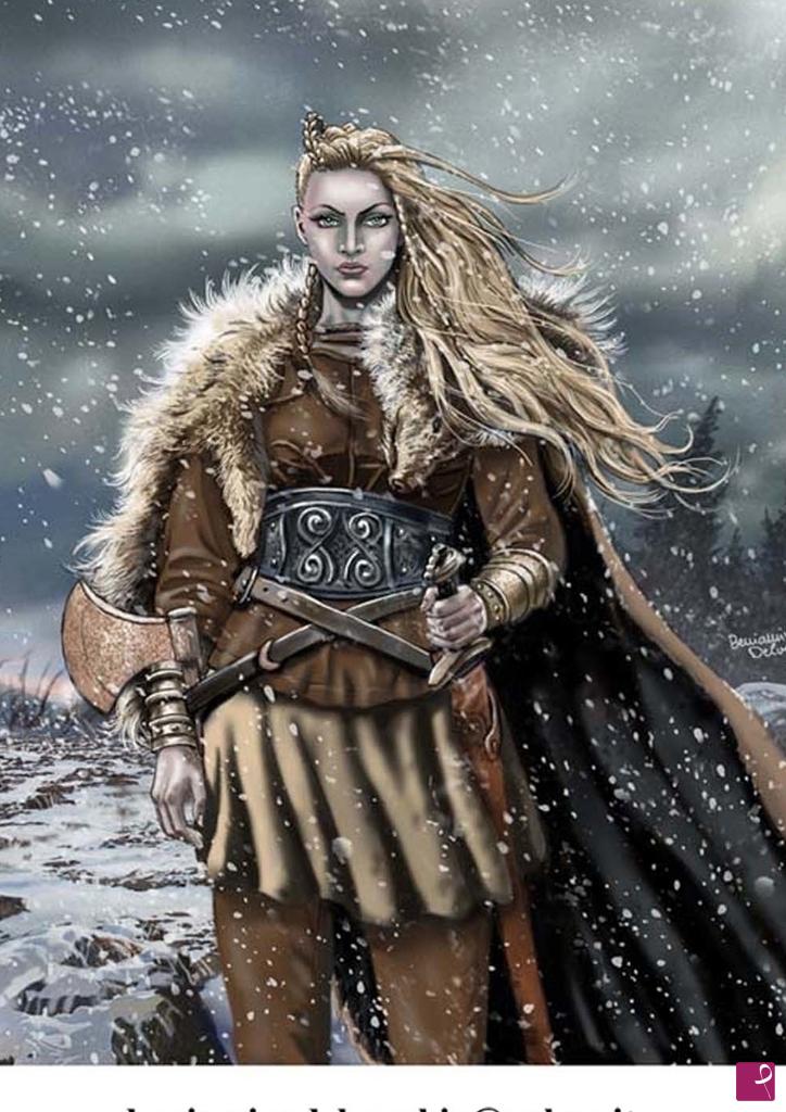 quadri in vendita online - GUERRIERA VIKINGA