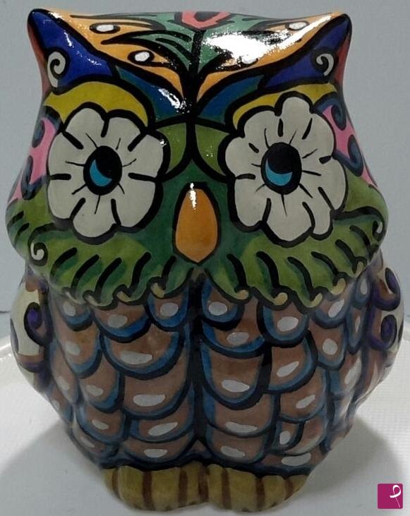 quadri in vendita online - Gufo " Fantasia" in ceramica