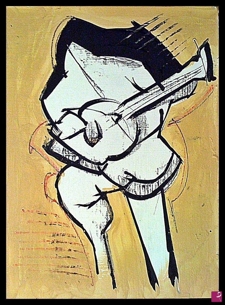 quadri in vendita online - guitarist