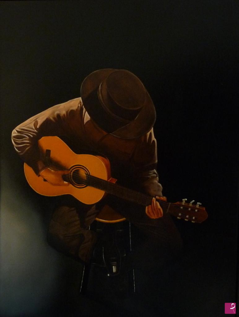quadri in vendita online - Guitarrista