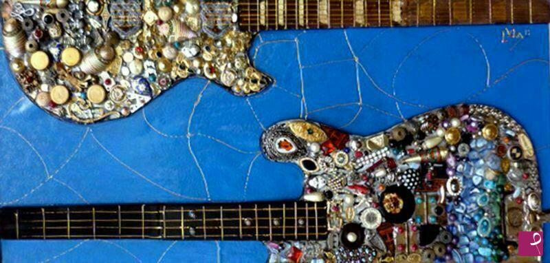 quadri in vendita online - Guitars