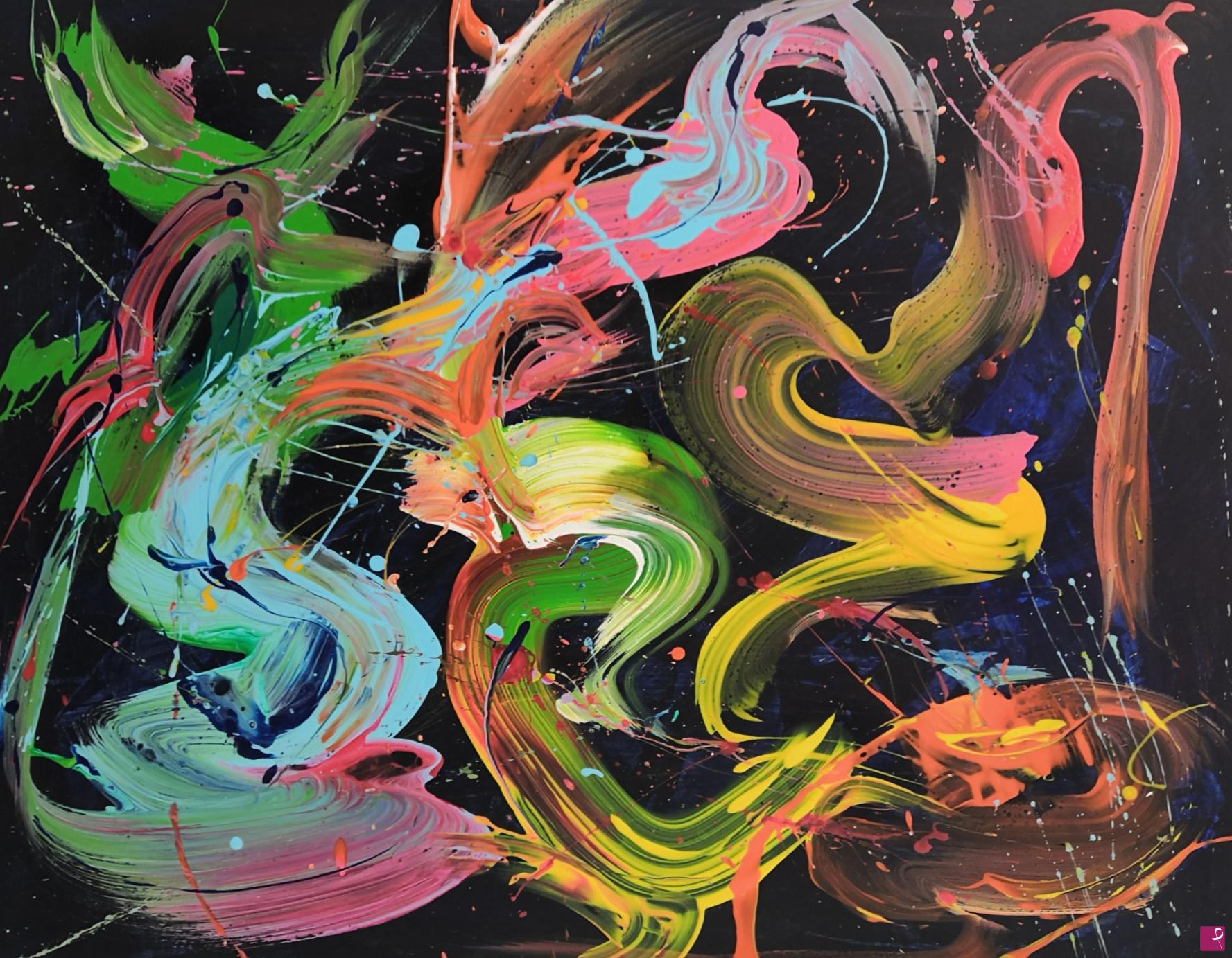 quadri in vendita online - Guizzi di colore