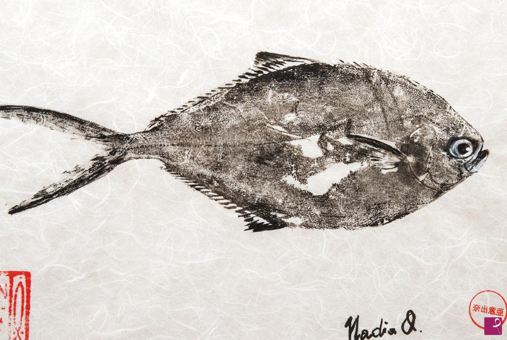 quadri in vendita online - GYOTAKU CODA DI RONDINE Leccia