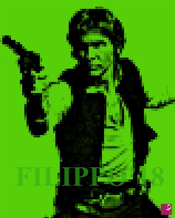 quadri in vendita online - Han Solo da Star Wars