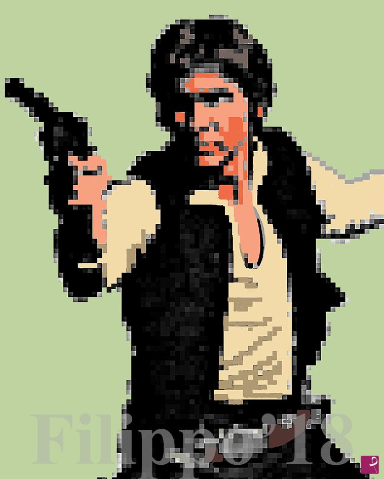 quadri in vendita online - Han Solo da Star Wars
