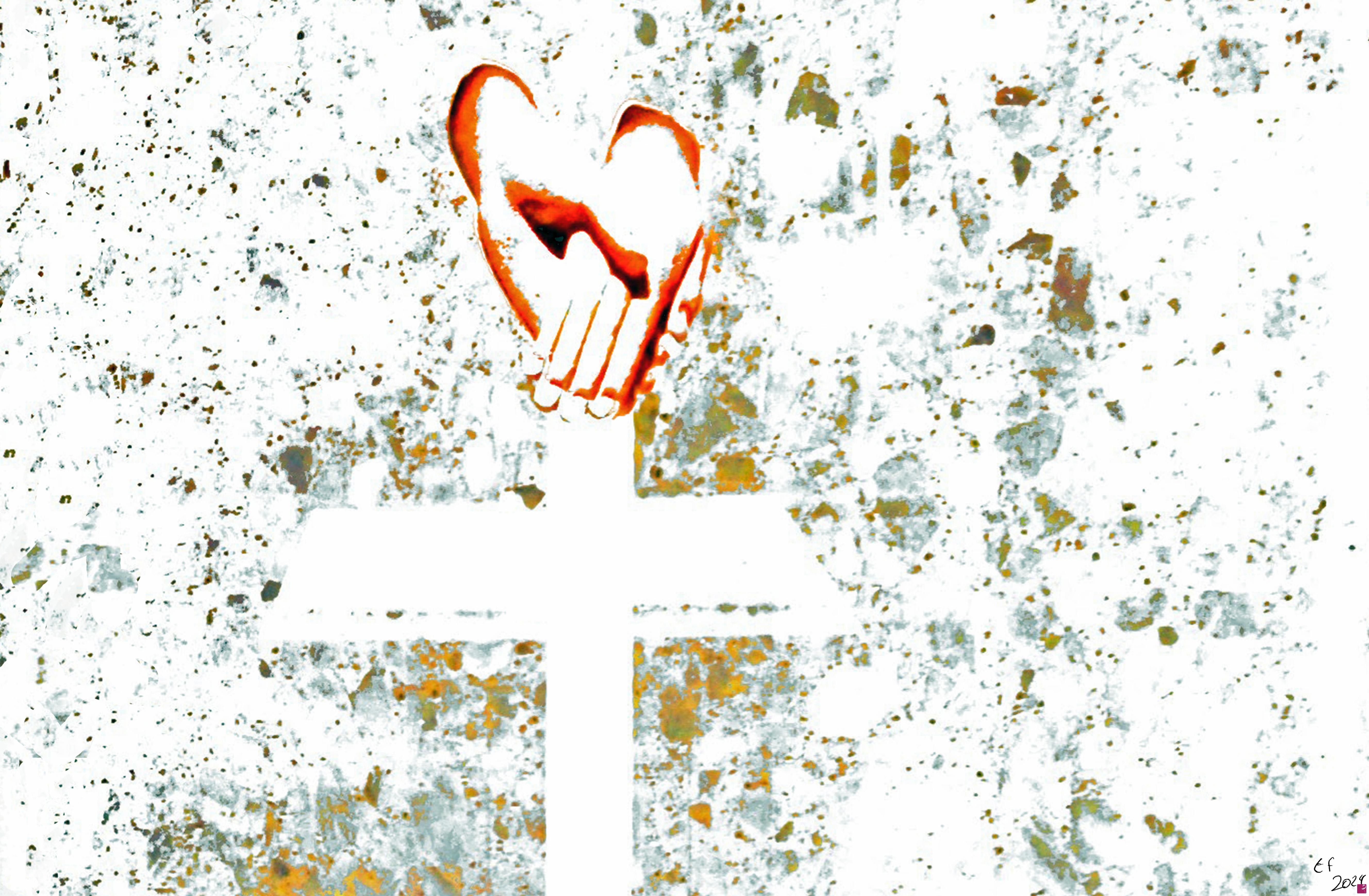 quadri in vendita online - Hand in Hand for Inner and Outer Peace