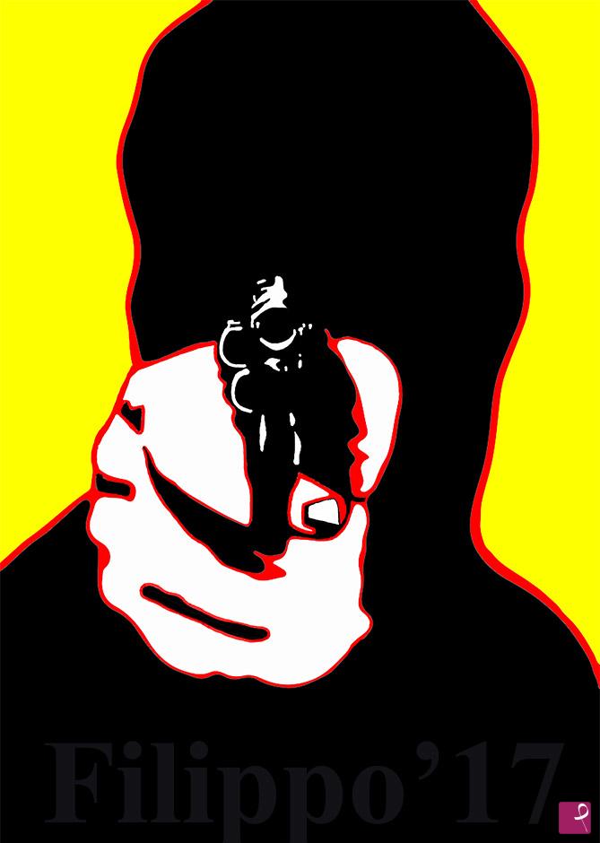 quadri in vendita online - Handgun