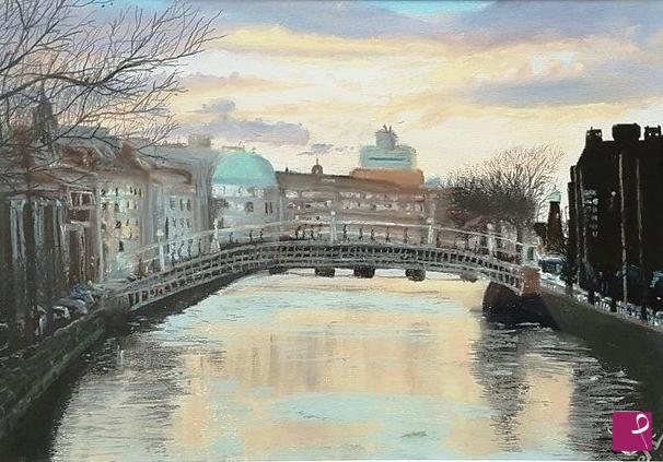 quadri in vendita online - Ha'Penny Bridge